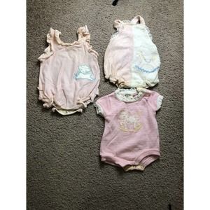 Vintage Doe-Spun Carter’s Tiny Tots Lot Of 3 One Piece